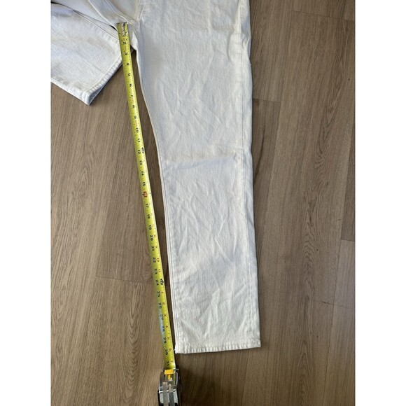 Abercrombie‎ & Fitch Jeans Men 32x32 Cream Speckled Vintage Stretch 90s Straight - Picture 7 of 11